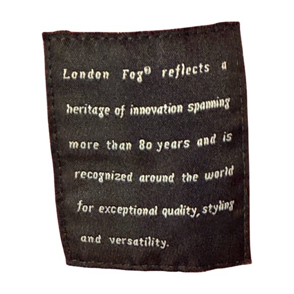 London Fog Red Cotton Trench Coat with Toile Lining (XS Petite) - Picture 7 of 7